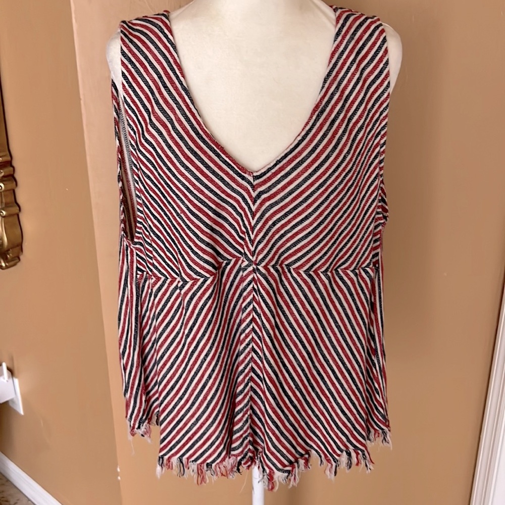 Indigo Rein XL deep V sleeveless top.